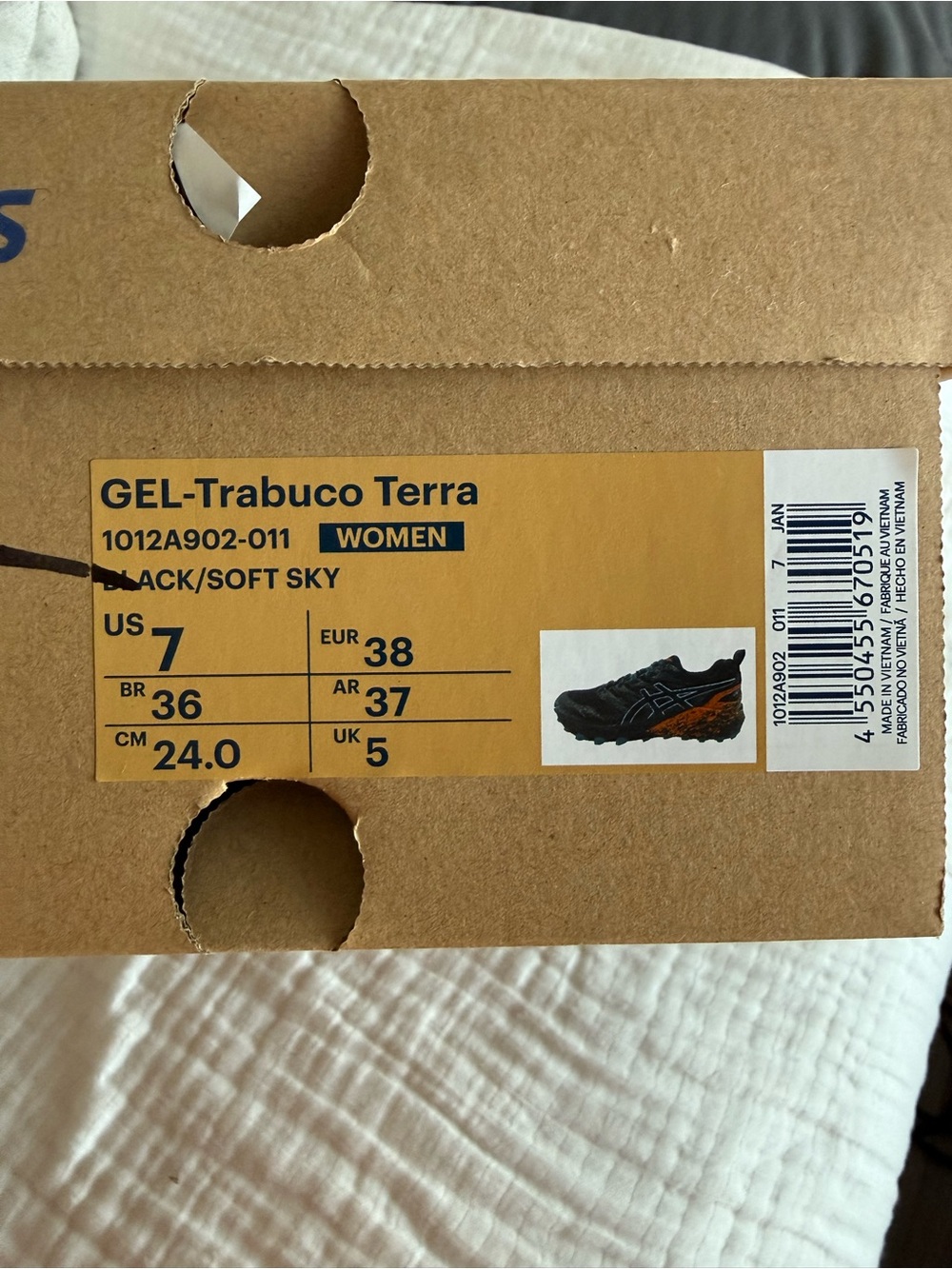NWT Asics Gel-Trabuco Terra Sneakers Women’s Size 7 - Picture 8 of 8